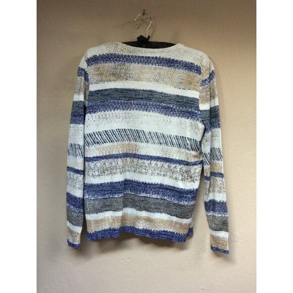 2-PC Leo & Ugo Metallic Short Sleeve Sweater Top Cardigan Set Twinset Size 3 - Picture 4 of 12